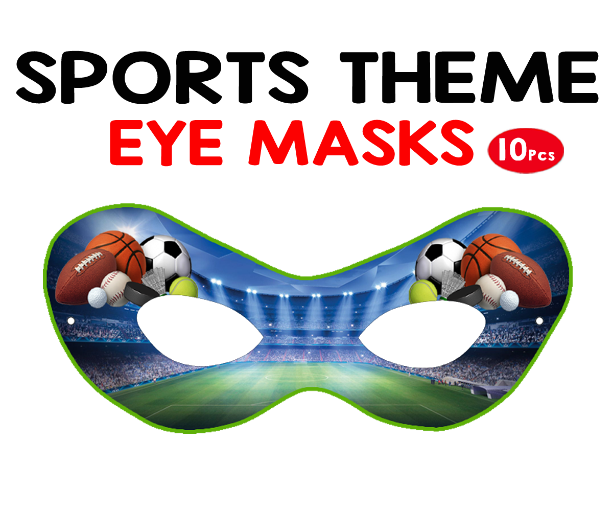 Sports Theme Eyemasks (10 Pcs)