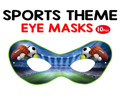 Sports Theme Eyemasks (10 Pcs)