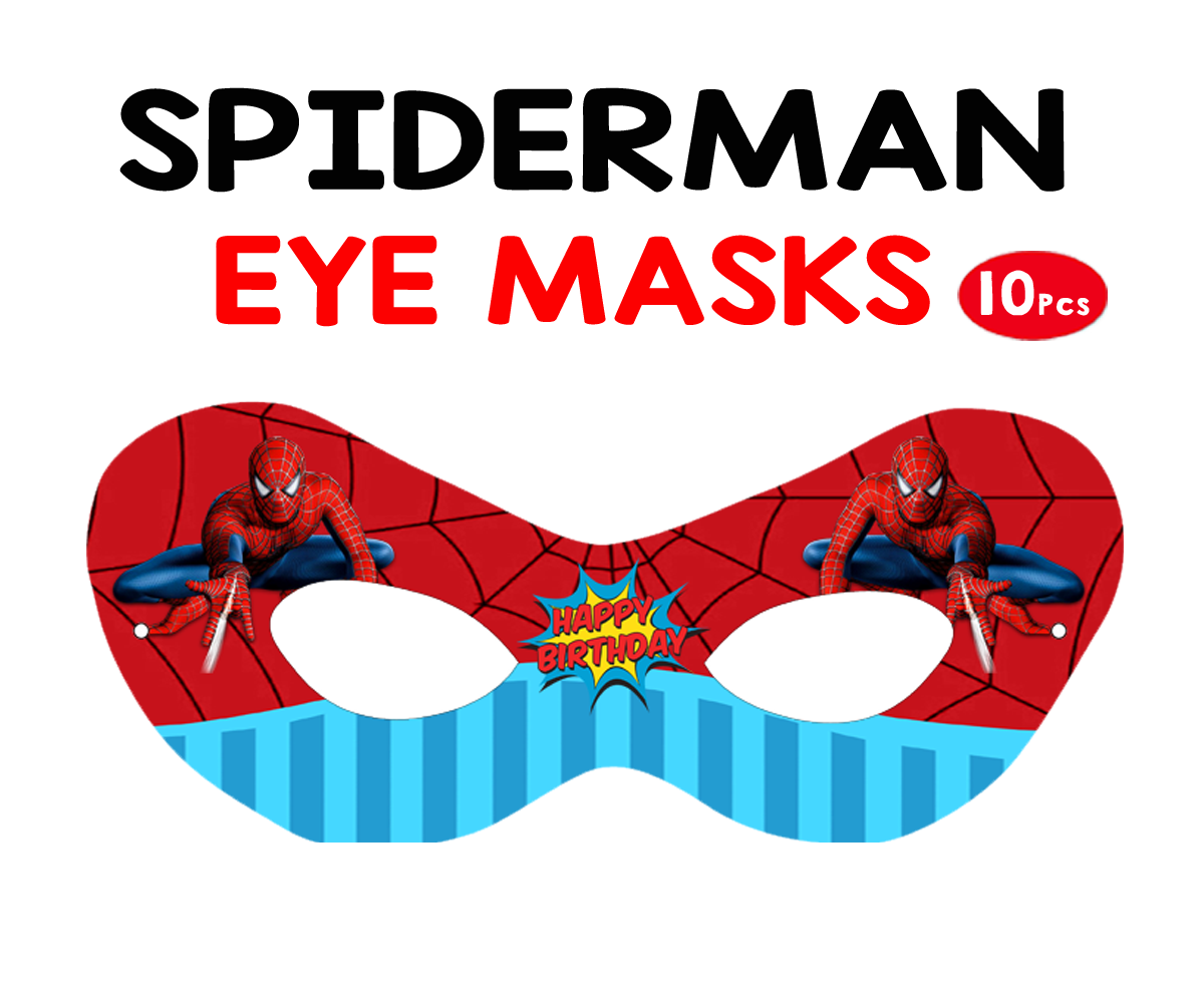 Spiderman Theme Eyemasks (10 Pcs)