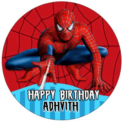 Spiderman Plastic /  Mocktail  Disposable Glass Stickers (24 Pcs)