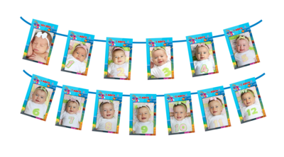 Baby Shark Theme - Monthly Photo Banner