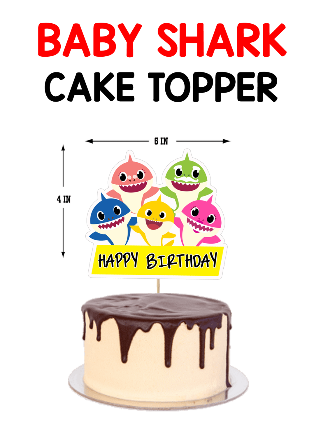 Birthday Party Cake Topper Combo Birthday Party Cake Topper Combo