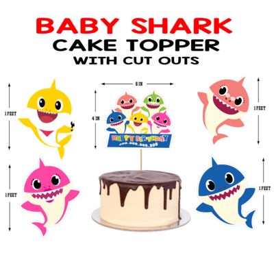Baby Shark - Cake Topper Combo (Non Personalized)