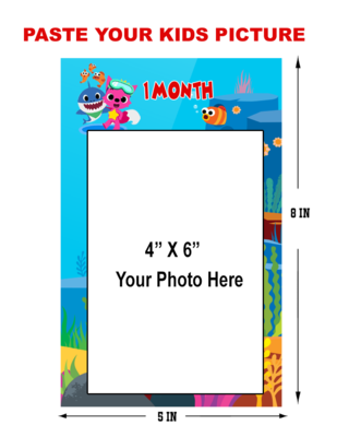 Baby Shark Theme - Monthly Photo Banner