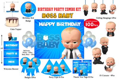 Boss Baby Combo Kit - 100Pcs (Non Customized)