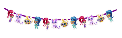 Shimmer & Shine Characters Bunting Banner