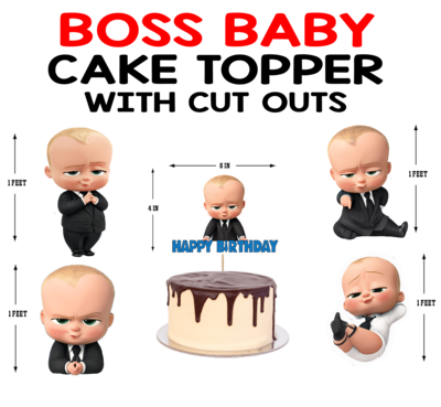 Boss Baby - Cake Topper Combo (Non Personalized)