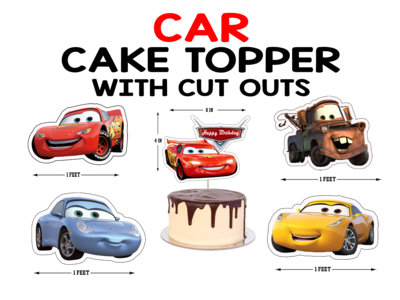 McQueen Car - Cake Topper Combo (Non Personalized)