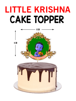 Little Krishna - Cake Topper Combo (Non Personalized)