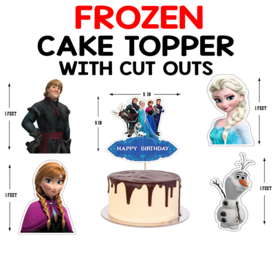 Frozen Elsa - Cake Topper Combo (Non Personalized)