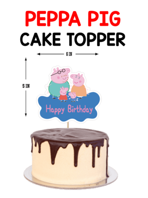 Peppa Pig - Cake Topper Combo (Non Personalized)