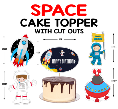 Space - Cake Topper Combo (Non Personalized)