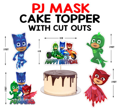 PJ Masks - Cake Topper Combo (Non Personalized)
