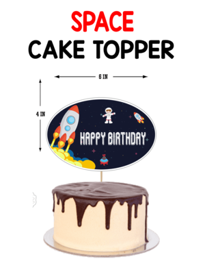 Space - Cake Topper Combo (Non Personalized)