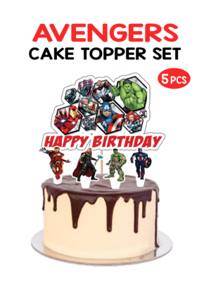 Avengers - Cake Topper 5pcs Set