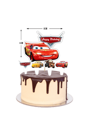Car - Cake Topper 5pcs Set (Non-Personalised)