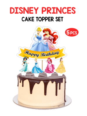 Disney Princess - Cake Topper 5pcs Set