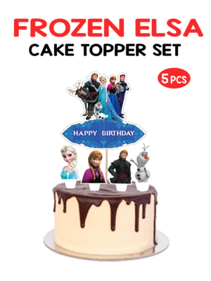 Frozen Elsa - Cake Topper 5pcs Set