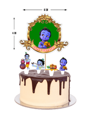 Little Krishna - Cake Topper 5pcs Set