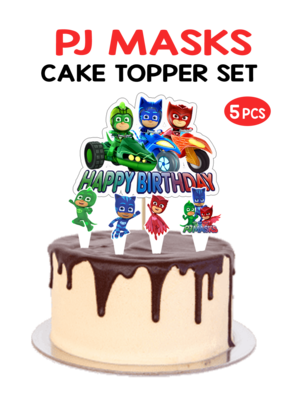PJ Masks - Cake Topper 5pcs Set(Non-Customised)