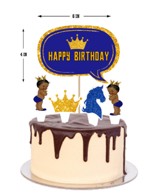 Royal Prince - Cake Topper 5pcs Set (Non-Customised)