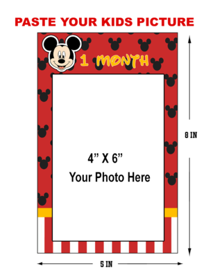 Mickey Mouse Theme - Monthly Photo Banner