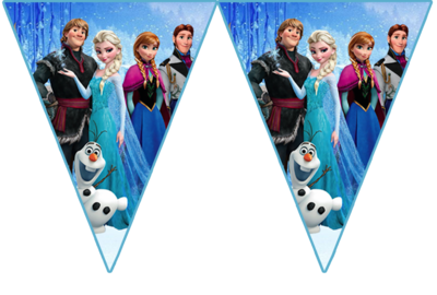 Frozen Elsa - pennant / Flag Bunting Banner (10ft)