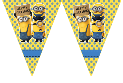 Minion - pennant / Flag Bunting Banner (10ft)