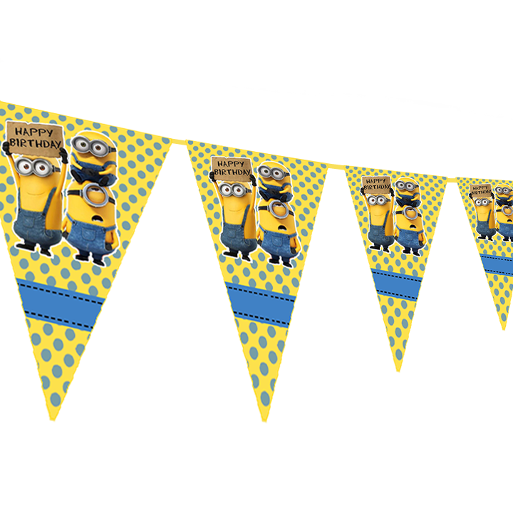 Minion - pennant / Flag Bunting Banner (10ft)