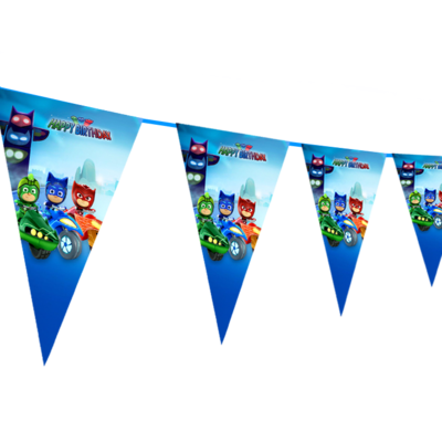 PJ Masks - pennant / Flag Bunting Banner (10ft)