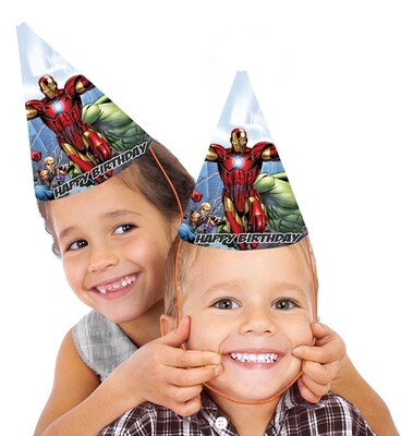 Avengers Party Caps / Hats (10 Pcs) - Non Personalized