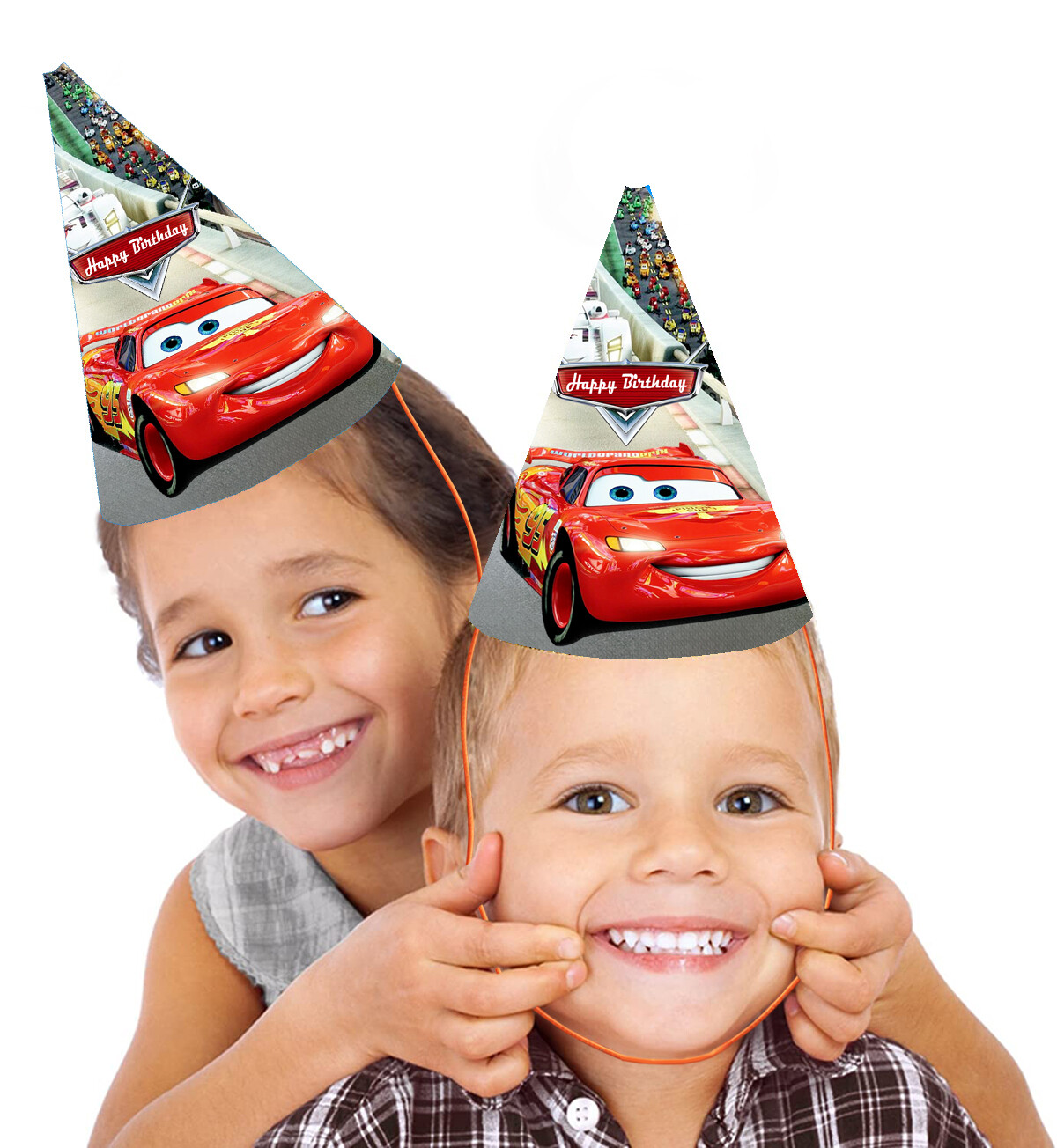 Car Party Caps / Hats (10 Pcs) - Non Personalized