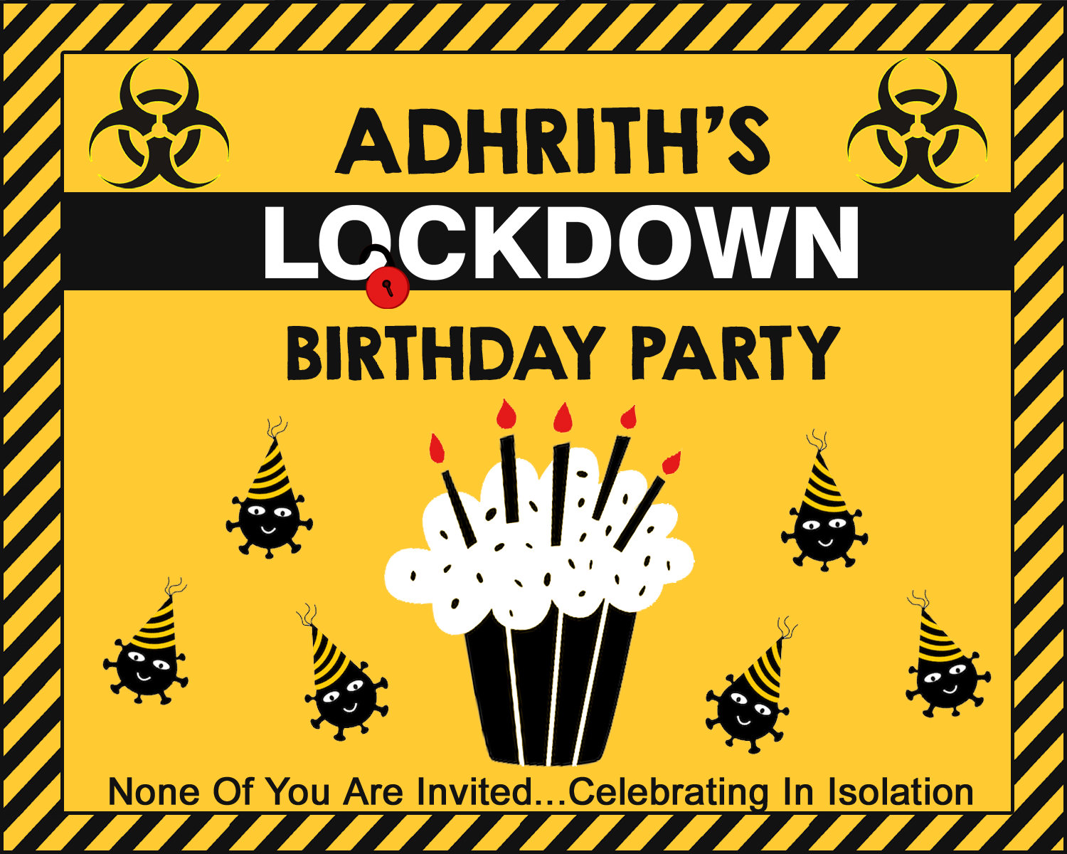 Lockdown Backdrop / Background Banner (4ft x 5ft) #2
