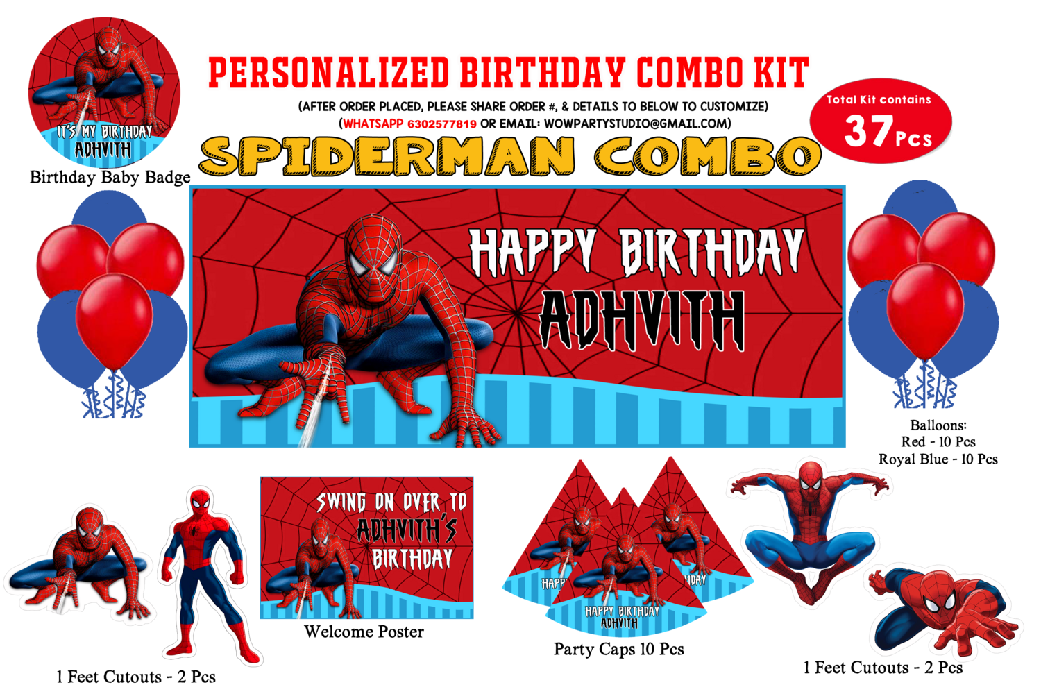 Spiderman Theme - Combo Kit 37Pcs