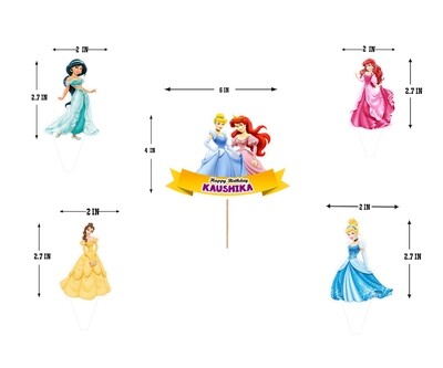 Disney Princess - Cake Topper Set 5Pcs