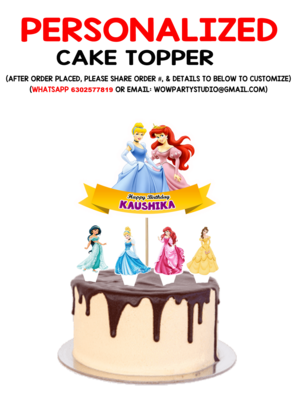 Disney Princess - Cake Topper Set 5Pcs