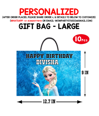 Frozen Elsa Gift Bag - Large (10 Pcs)