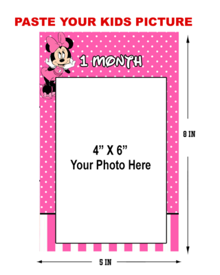 Minnie Mouse Theme - Monthly Photo Banner
