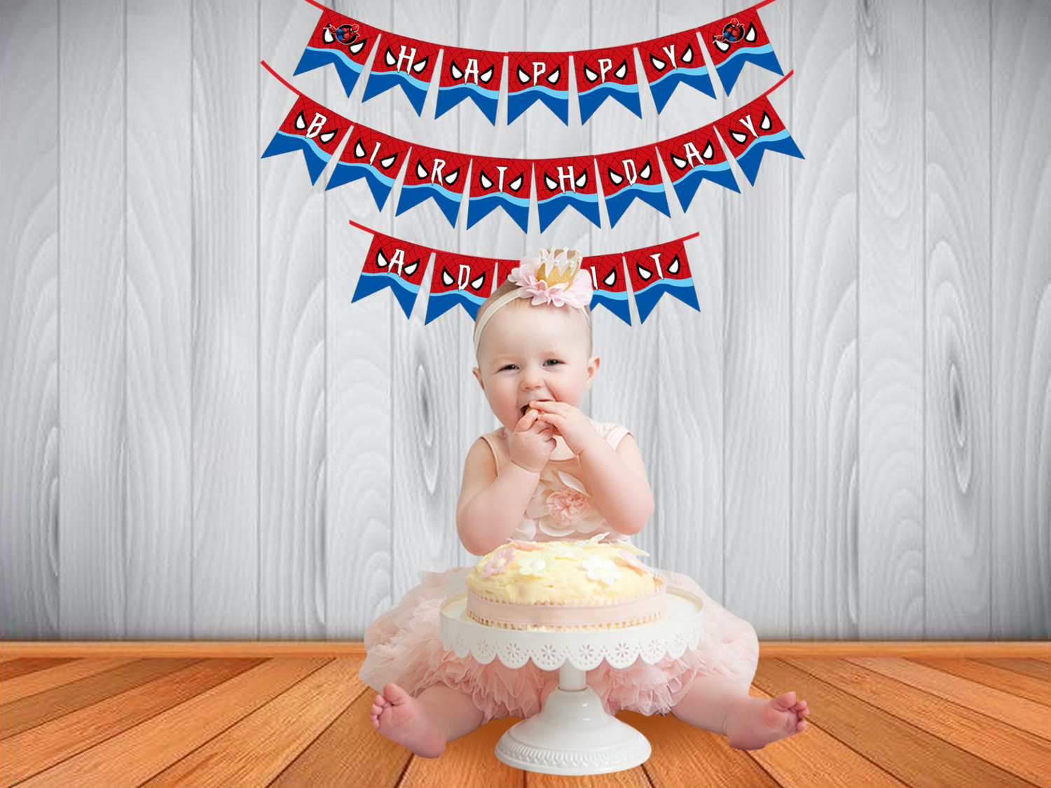Spiderman - Bunting Banner with Name