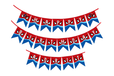 Spiderman - Bunting Banner with Name