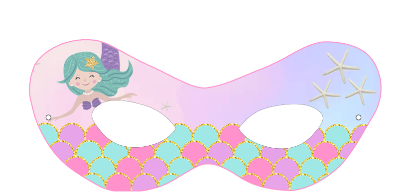 Mermaid Theme Eyemasks (10 Pcs)