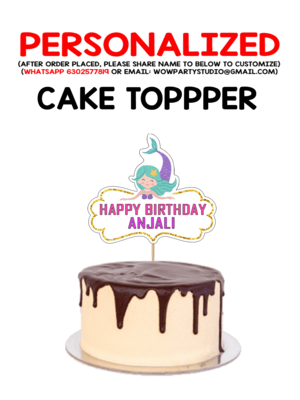 Mermaid Theme - Cake Topper Combo
