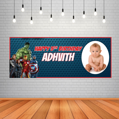 Avengers Backdrop / Background Banner (2ft x 5ft)