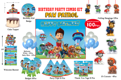 Paw Patrol Combo Kit - 100Pcs (Non Customized)