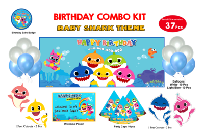 Baby Shark Theme - Combo Kit 37Pcs (Non - Personalized)