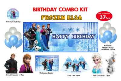 Frozen Elsa Theme - Combo Kit 37Pcs (Non - Personalized)