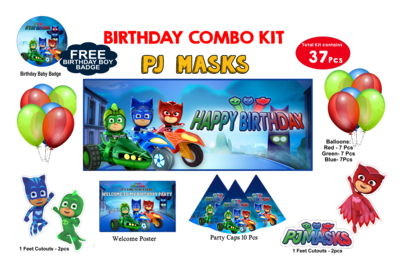 PJ Mask Theme - Combo Kit 37Pcs (Non - Personalized)