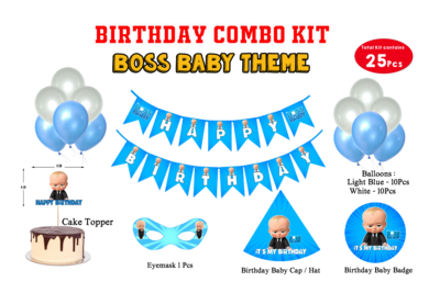 Boss Baby Theme - Combo Kit 25Pcs (Non Personalized)