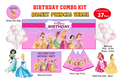 Princess Theme - Combo Kit 37Pcs (Non - Personalized)