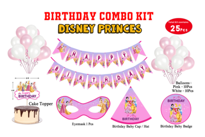 Princess Theme - Combo Kit 25Pcs (Non Personalized)